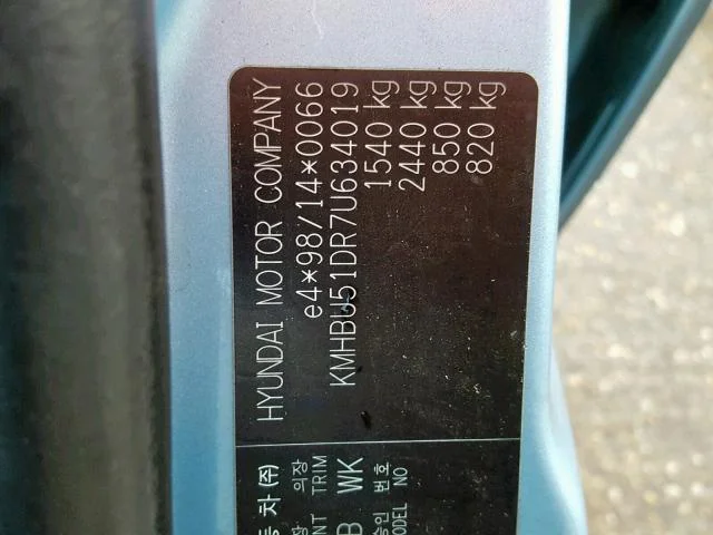 Продажа Hyundai Getz 1.4 (97Hp) (G4EE) FWD AT по запчастям