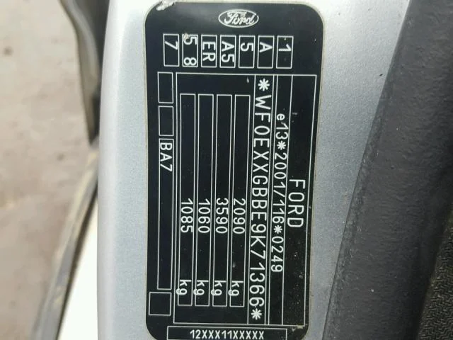 Продажа Ford Mondeo 2.0 (145Hp) (AOBA) FWD MT по запчастям