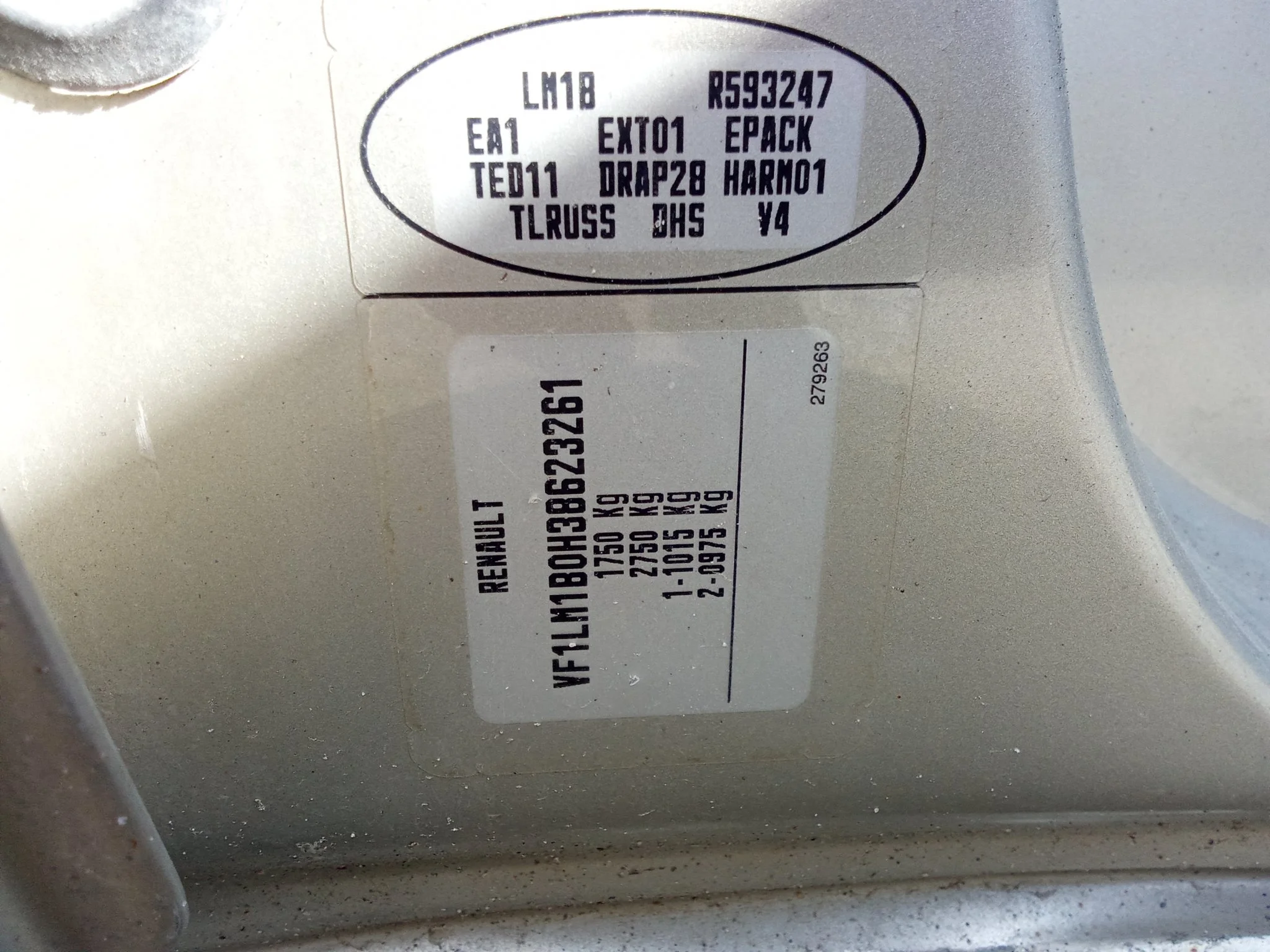 Продажа Renault Megane 1.6 (113Hp) (K4M 760) FWD MT по запчастям