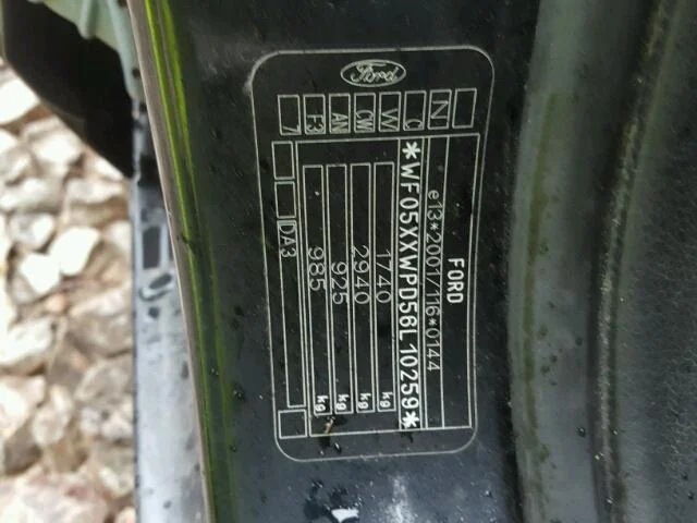 Продажа Ford Focus 1.6 (115Hp) (SIDA) FWD MT по запчастям