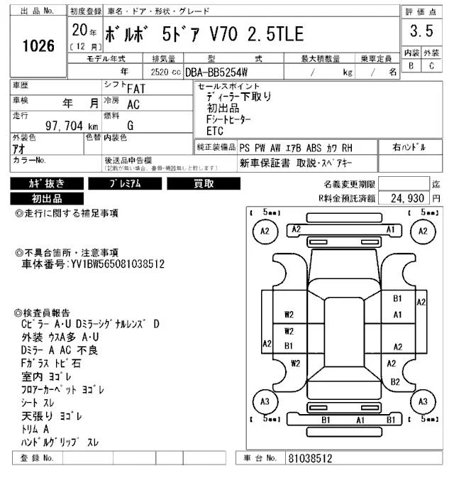 Продажа Volvo V70 2.5 (200Hp) (B5254T6) FWD MT по запчастям