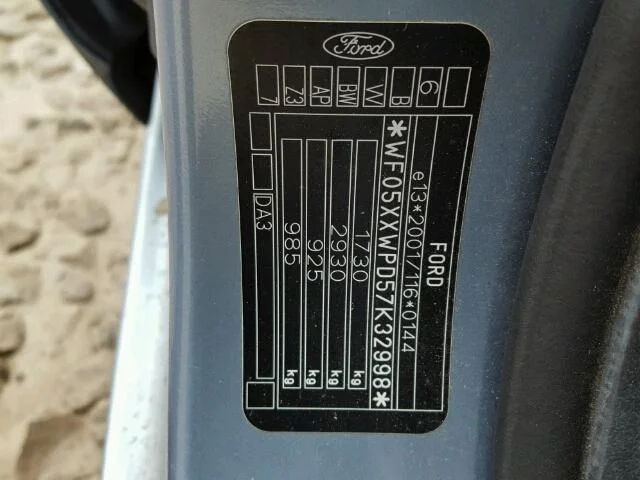 Продажа Ford Focus 1.6 (100Hp) (HWDB) FWD MT по запчастям