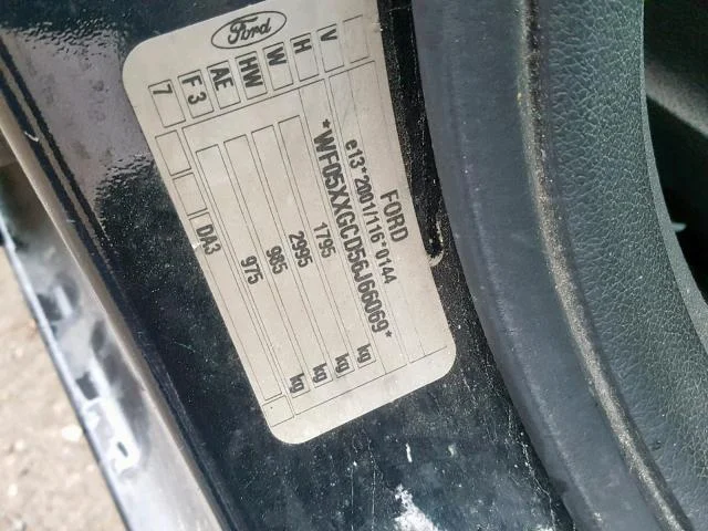 Продажа Ford Focus 1.8 (125Hp) (QQDA) FWD MT по запчастям