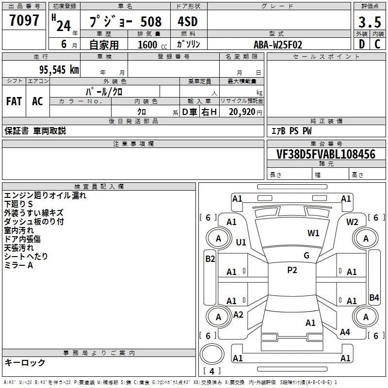 Продажа Peugeot 508 1.6 (156Hp) (EP6CDT) FWD MT по запчастям