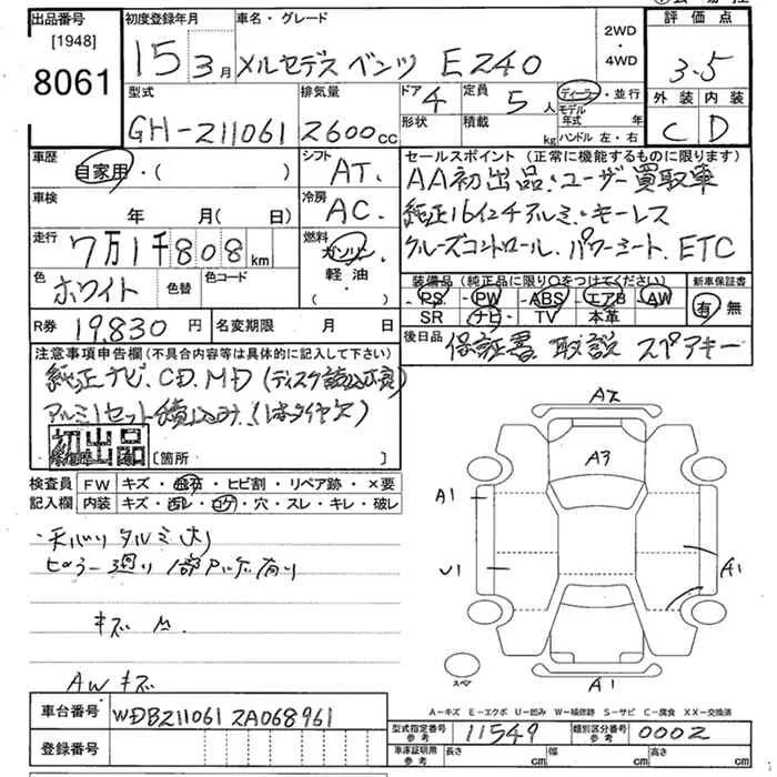 Продажа Mercedes-Benz E class 3.0 (231Hp) (272.944) 4WD AT по запчастям