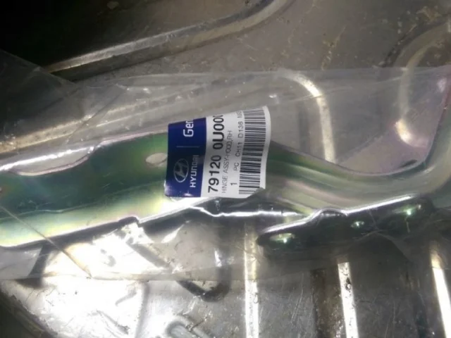 Петля капота правая для Hyundai Solaris 1 рестайлинг 2014-2017 на фотографиях