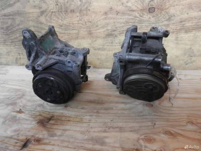 Компрессор кондиционера для Subaru Forester SF JDM 1997-2002 на фотографиях