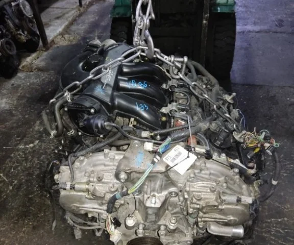 Двигатель без навесного для Nissan Pathfinder R52 2013-2017 на фотографиях