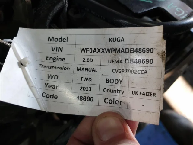 Двигатель без навесного для Ford Kuga CBS 2013-2016 на фотографиях