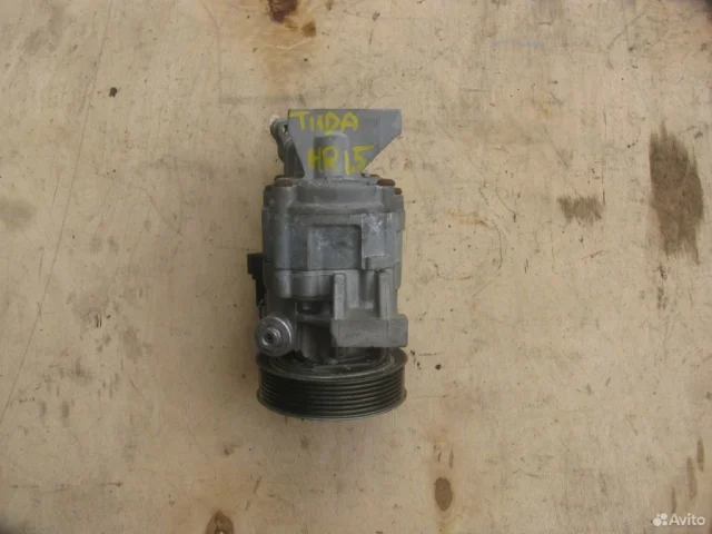 Компрессор кондиционера для Nissan Tiida C11 JDM Хэтчбек 2004-2012 на фотографиях