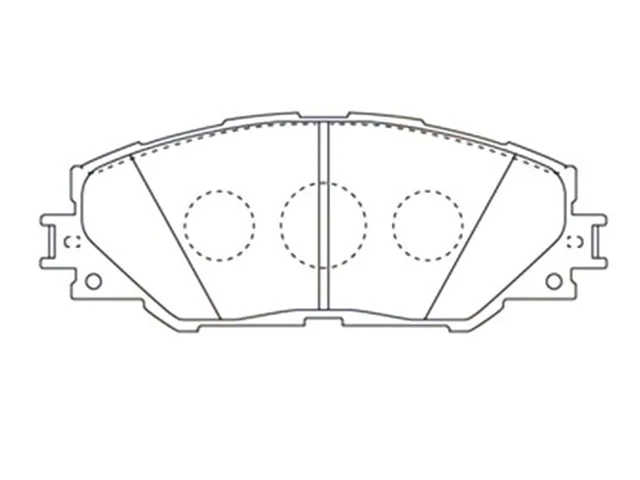 Тормозные колодки передние для Toyota RAV4 XA40 rest 2015-2019 на фотографиях