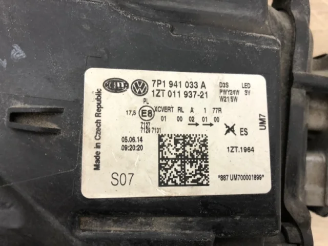 Фара ксенон левая для Volkswagen Touareg II (7P5) Rest 2014-2018 на фотографиях