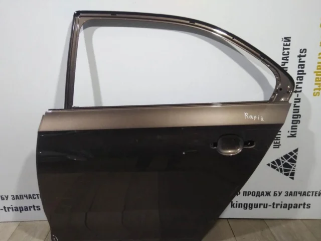 Дверь задняя левая для Skoda Rapid I rest NH3 2017-2020 на фотографиях