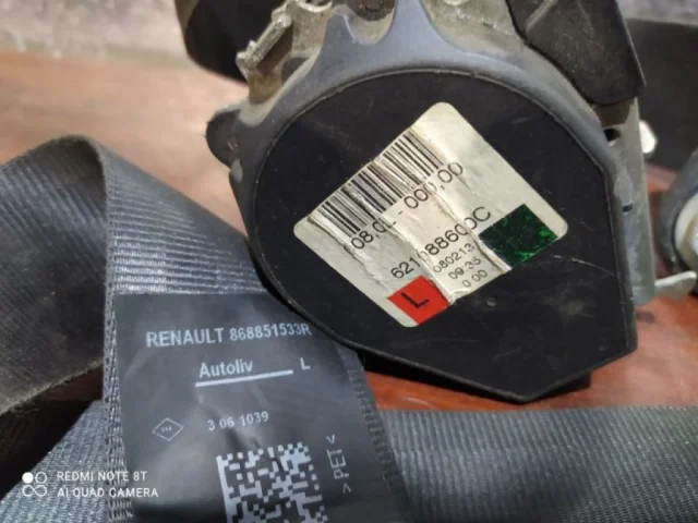 Ремень безопасности передний левый для Renault Duster HS rest 2015-2021 на фотографиях