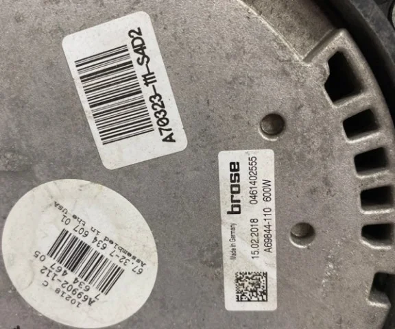 Вентилятор радиатора охлаждения ДВС для BMW X5 F15 (Ф15) 2013-2018 на фотографиях