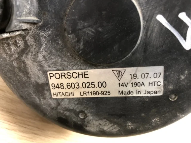 Генератор для Porsche Cayenne 957 Rest 2007-2010 на фотографиях