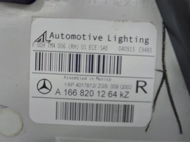 Фонарь правый для Mercedes-Benz GL class X166 2012-2016 на фотографиях