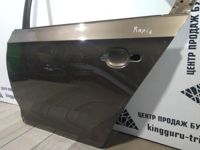 Дверь задняя левая для Skoda Rapid I rest NH3 2017-2020 на фотографиях