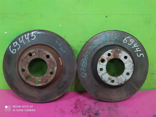 Диски тормозные передние (комплект) для Audi Q7 4L 2005-2015 на фотографиях