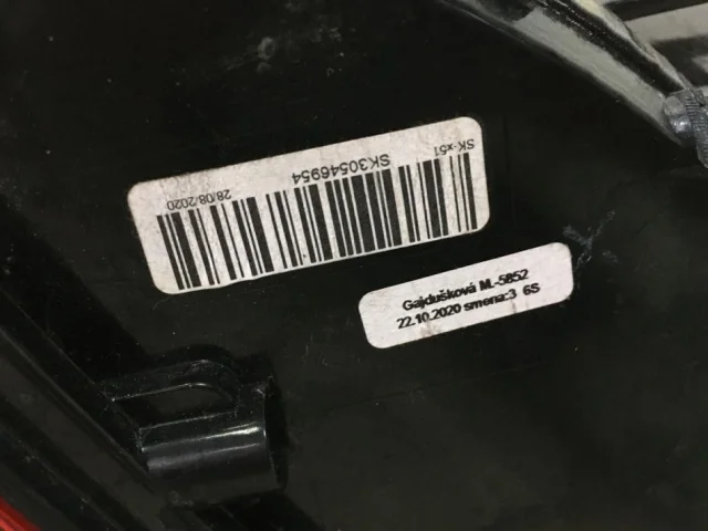 Фонарь левый для Skoda Rapid I rest NH3 2017-2020 на фотографиях