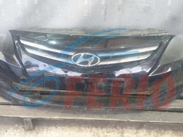 Бампер передний для Hyundai Solaris 1 рестайлинг 2014-2017 Хэтчбек на фотографиях