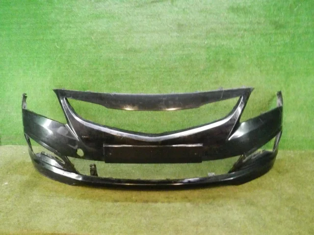 Бампер передний для Hyundai Solaris 1 рестайлинг 2014-2017 Хэтчбек на фотографиях