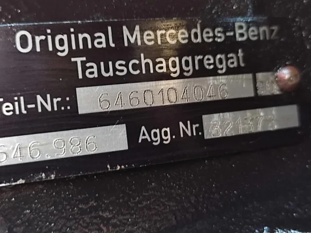 Продажа двигателя 646.986