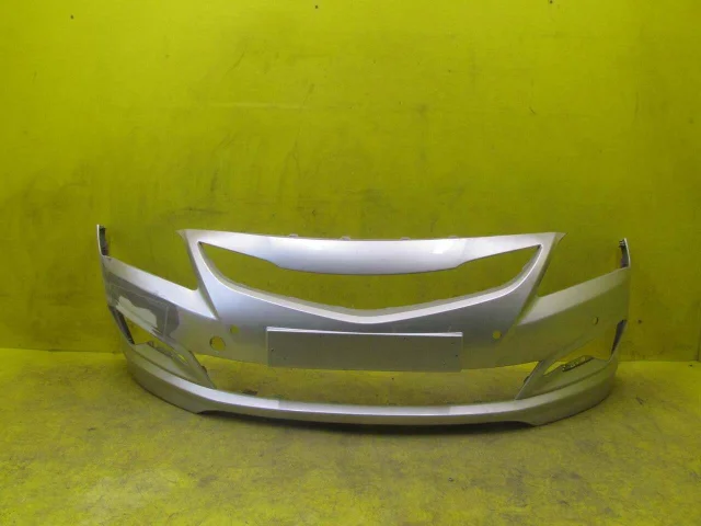 Бампер передний для Hyundai Solaris 1 рестайлинг 2014-2017 Хэтчбек на фотографиях