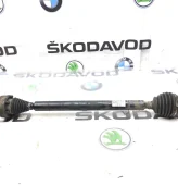 Привод МКПП Skoda Octavia 2017 1K0407272QN A7 (5E) 1.6 DDYA, передний правый (1K0407272QN, 5Q0407272FF, 1K0407764KX, 5Q0407452CX, 5M0498099, 1K0498103)