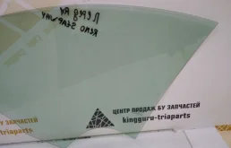 Стекло двери переднее правое для Renault Logan 2012 года на фотографиях