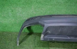 Фартук (спойлер) заднего бампера для Volkswagen Touareg на фотографиях