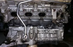 Двигатель без навесного для Porsche Cayenne 2014 года на фотографиях