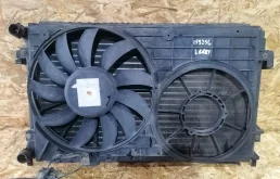 Диффузор с 2-мя Вентиляторами AUDI,SKODA,VOLKSWAGEN 1,6-2,0 2004- 25мм б/у GOLF 5(2004-2009);PASSAT B6(2005-2010);JETTA 5(2005-2009);TOURAN(2003-2010)