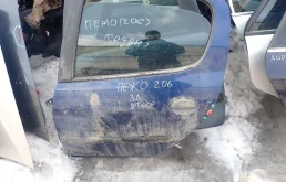 Дверь задняя левая для Peugeot 206 1998-2012