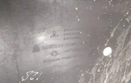 Бампер передний для Mitsubishi Pajero Sport 2024 года на фотографиях