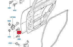 Петля двери Ford Fiesta 2008 CBK