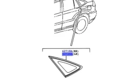 Форточка двери Lexus RX350 2008 XU30