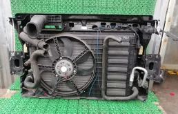 Диффузор с 1-м вентилятором SKODA FABIA 2,VOLKSWAGEN POLO 1,4 2010- б/у FABIA 2(2007-2015);POLO(2010-