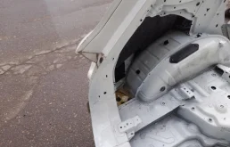 Заднее левое крыло для Volkswagen Touareg 2013 года на фотографиях