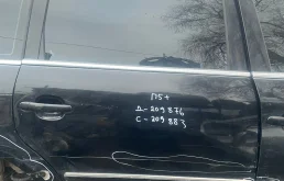 Дверь VOLKSWAGEN PASSAT B5,B5+ 1997- задняя левая универсал черная б/у PASSAT B5(1997-2000);PASSAT B5+(2001-2004)