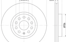 ДИСК ТОРМОЗНОЙ AUDI VOLKSWAGEN SEAT SKODA ПЕРЕДНИЙ ПРАВЫЙ ЛЕВЫЙ 1K0615301AA