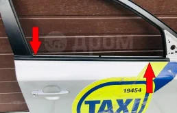 Молдинг под опускное стекло внешний Kia Ceed ED (2006—2010)