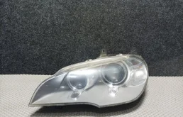 Фара би-ксенон левая внутри черная для BMW X6 Е71 2007-2012