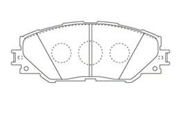 Тормозные колодки передние для Toyota RAV4 на фотографиях