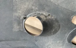 Бампер передний для Mitsubishi Grandis 2008 года на фотографиях