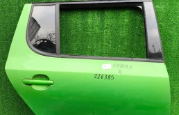 Дверь SKODA FABIA 2 2007- задняя правая хэтчбек зелёная б/у FABIA 2(2007-2015)