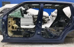 Порог со стойкой левый Skoda Fabia (5J) 2007-2014