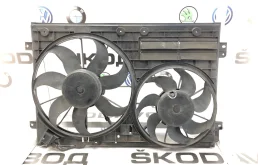 Вентилятор охлаждения радиатора Skoda Yeti 2014 1K0121207BC 5L 2.0 CFHC