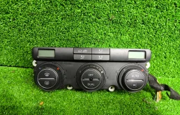 Блок управления климат контролем отопителем VOLKSWAGEN GOLF 5, JETTA 5, CADDY, TOURAN, TIGUAN 2004- б/у GOLF 5(2004-2009);JETTA 5(2005-2009)