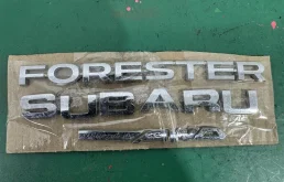 Надпись на крышку багажника "SUBARU" + "FORESTER" + "SYMMETRICAL AWD"